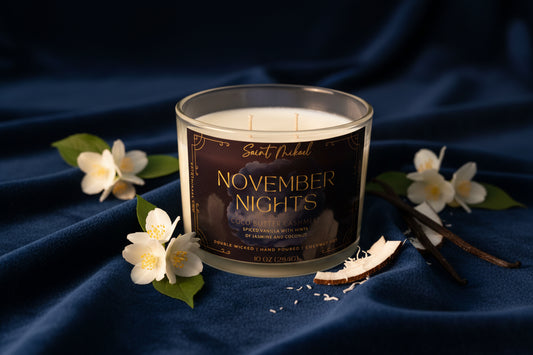 November Nights Double Wicked 10oz Candle