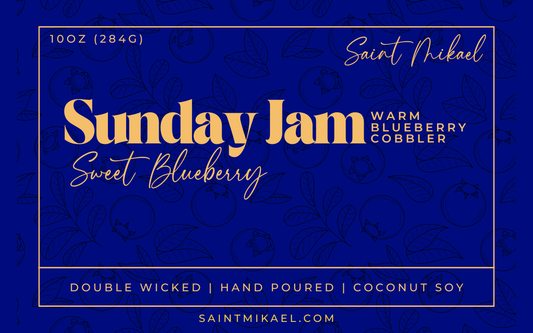 Sunday Jam double-wick candle, alternate view
