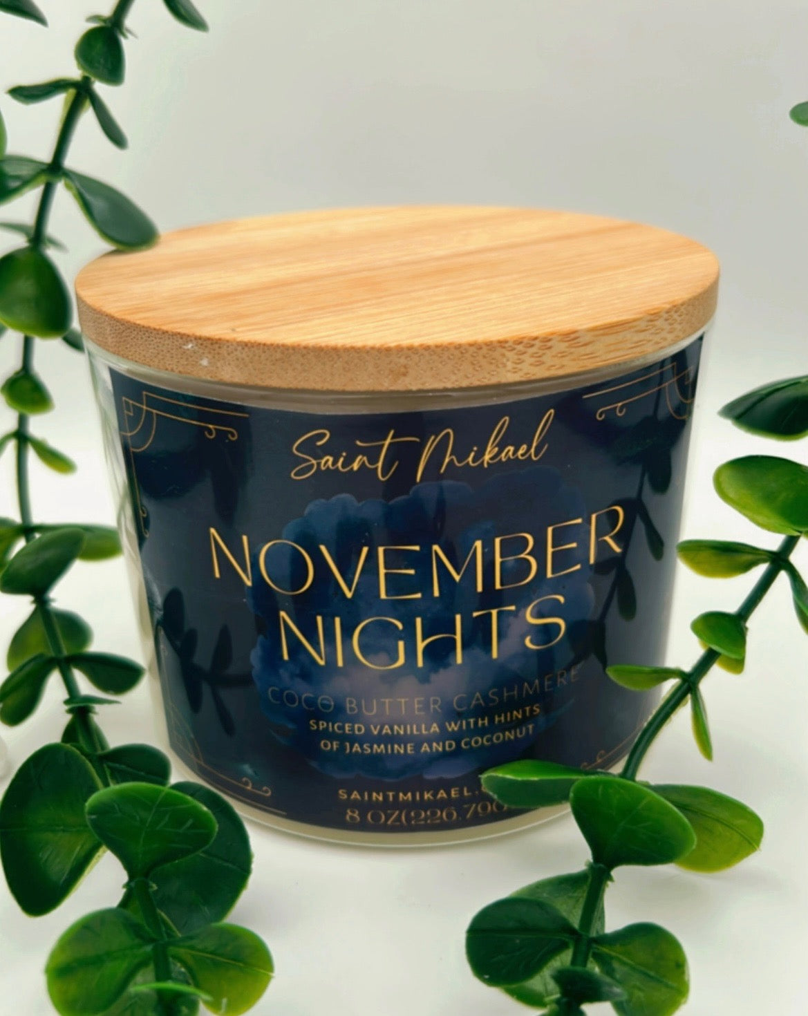 November Nights- 8oz Wickless Candle