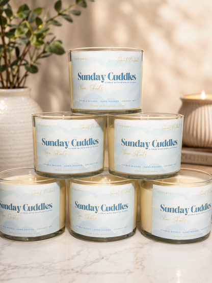 Sunday Cuddles Double Wicked 10 oz Candle