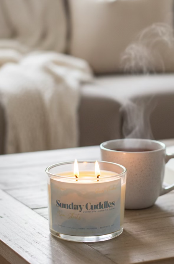 Sunday Cuddles Double Wicked 10 oz Candle