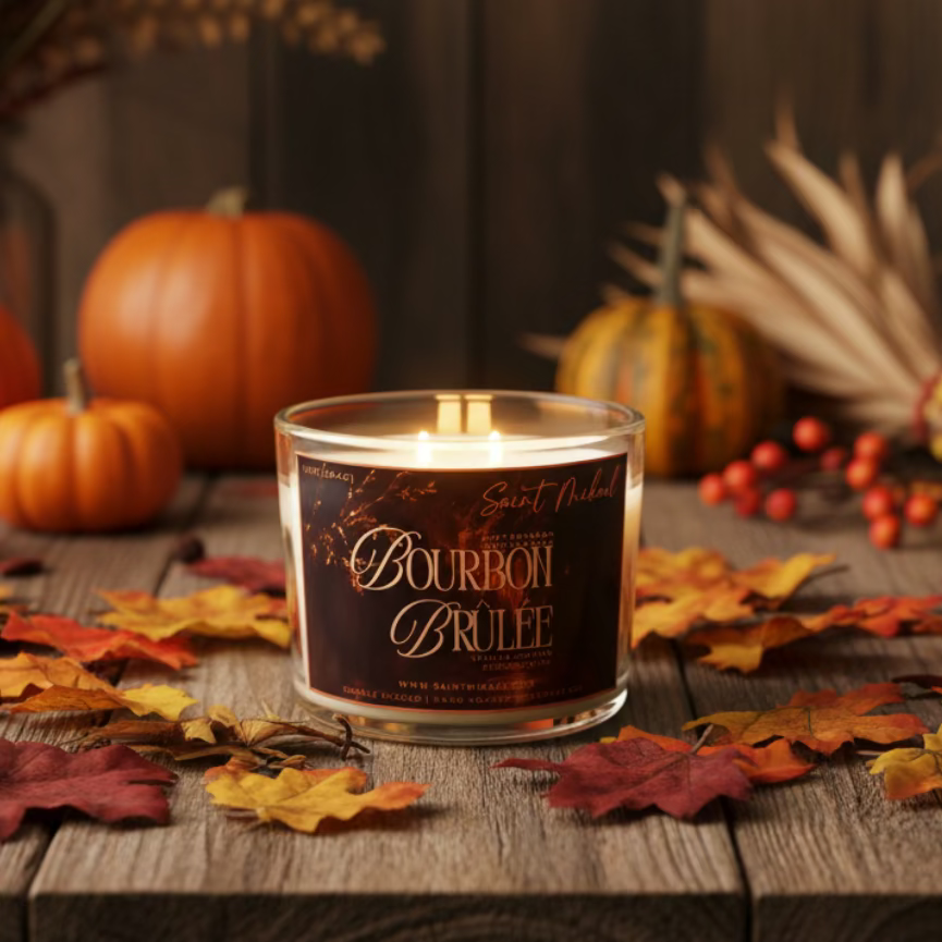 Bourbon Brûlée 10oz Double Wick Candle