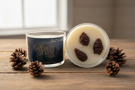 Midnight Forest Double Wicked 10oz Candle